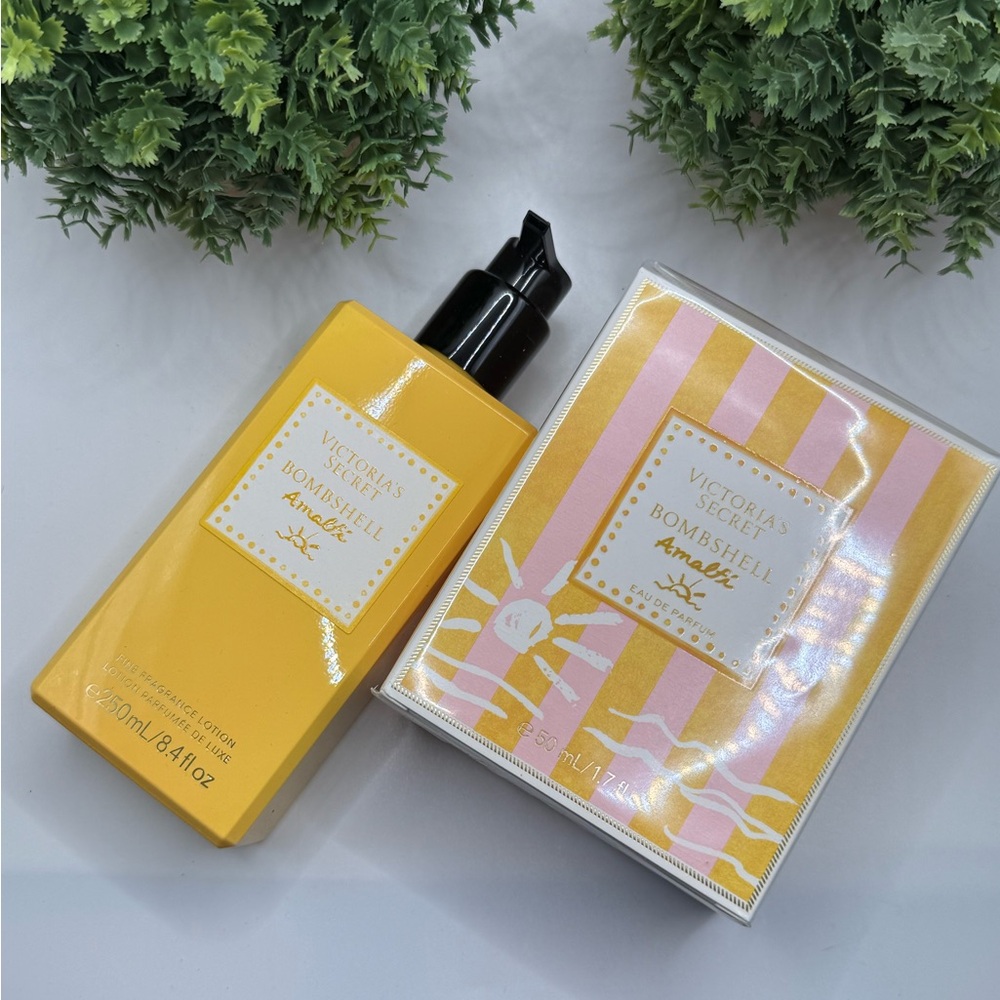 Victoria's Secret Bombshell Amalfi Lotion, Perfume, & Body Spray. Brand New.